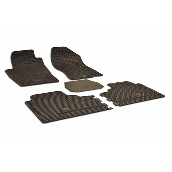 Rubber mats Nissan Navara |Pathfinder 2007-2012 5 pcs/ 218641 / black