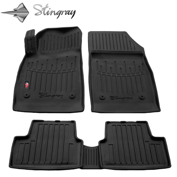 Rubber 3D mats OPEL Astra J 2009-2015, 5 pcs / black / 5015035 / higher edges