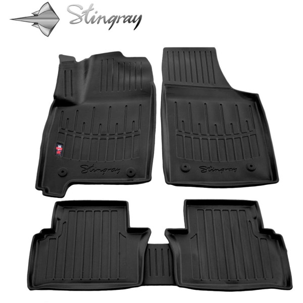 Rubber 3D mats OPEL Meriva A 2002-2010, 5 pcs / black / 5015045 / higher edges