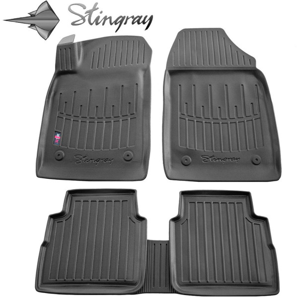 Rubber 3D mats OPEL Vectra C universal 2002-2008, 5 pcs / black / 5015095 / higher edges