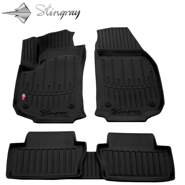 Rubber 3D mats OPEL Zafira B 2005-2011, 5 pcs / black / 5015015 / higher edges