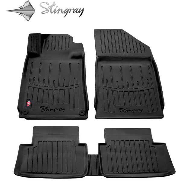 Rubber 3D mats PEUGEOT 508 I 2010-2018, 5 pcs / black / 5016045 / higher edges