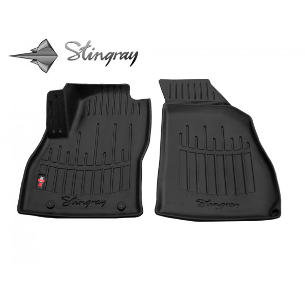 Rubber 3D mats PEUGEOT Bipper 2008-2017, 2 pcs / black / 5006032 / higher edges