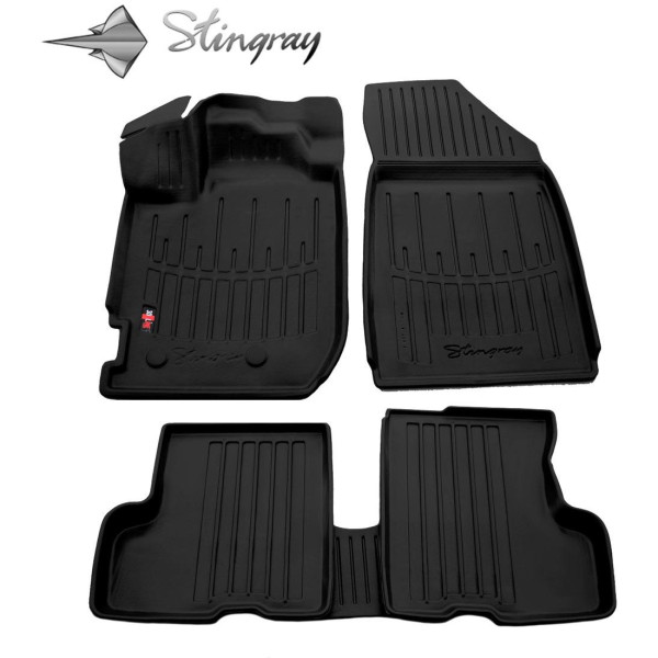 Rubber 3D mats DACIA Duster II from 2018 5 pcs / black / 5018065 / higher edges