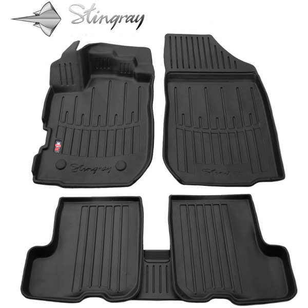 Rubber 3D mats DACIA Sandero Stepway II 2012-2020, 5 pcs / black / 5018085 / higher edges