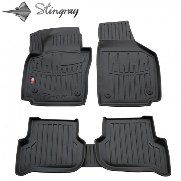 Rubber 3D mats SEAT Altea XL 2005-2015, 5 pcs / black / 5048015 / higher edges