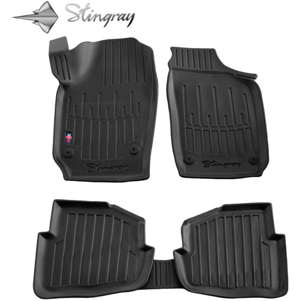 Rubber 3D mats SEAT Cordoba 6L 2002-2008, 5 pcs / black / 5020065 / higher edges