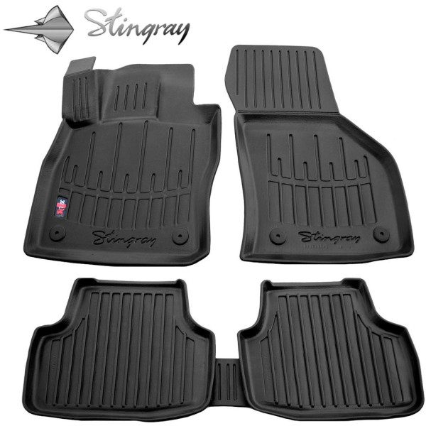 Rubber 3D mats SKODA Octavia III A7 2013-2020, 5 pcs / black / 5020055 / higher edges