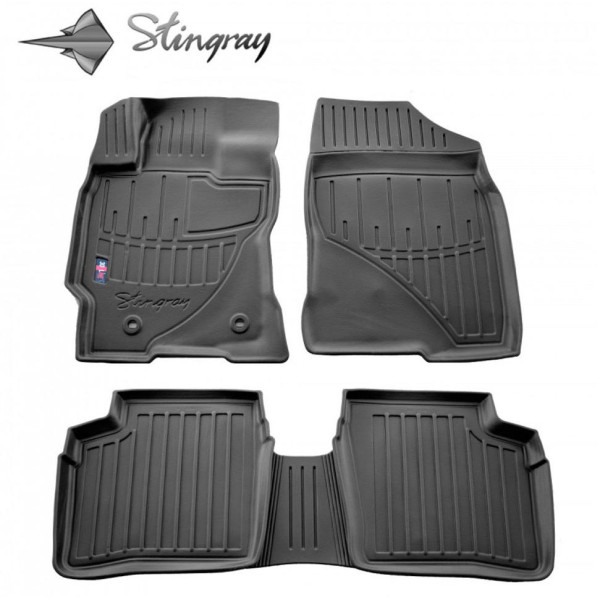 Rubber 3D mats TOYOTA Prius 2003-2009, 5 pcs / black / 5022235 / higher edges