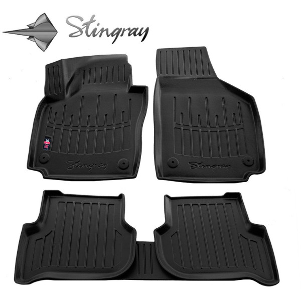 Rubber 3D mats VOLKSWAGEN Golf Plus 2004-2014, 5 pc. / black / 5024185 / higher edges