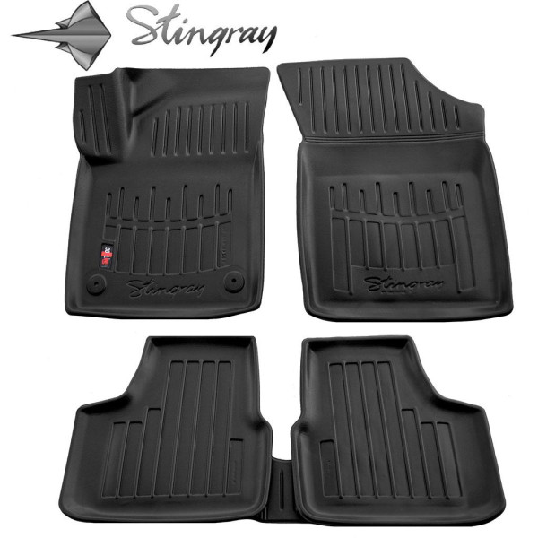 Rubber 3D mats VOLKSWAGEN UP! from 2012 5 pcs / black / 5024175 / higher edges