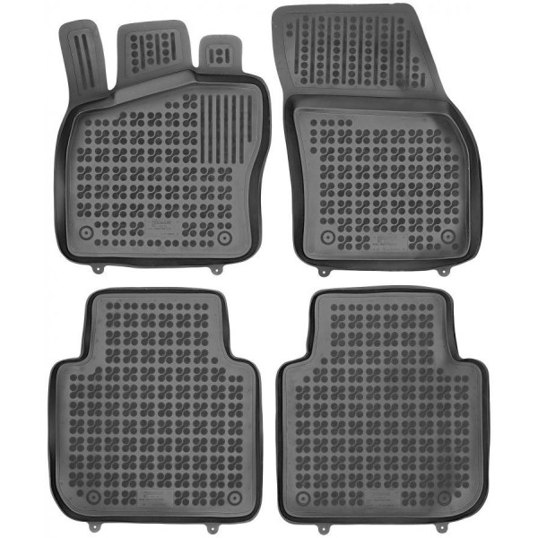 Rubber mats Volkswagen Tiguan Allspaces from 2017 / 7 places / higher edges
