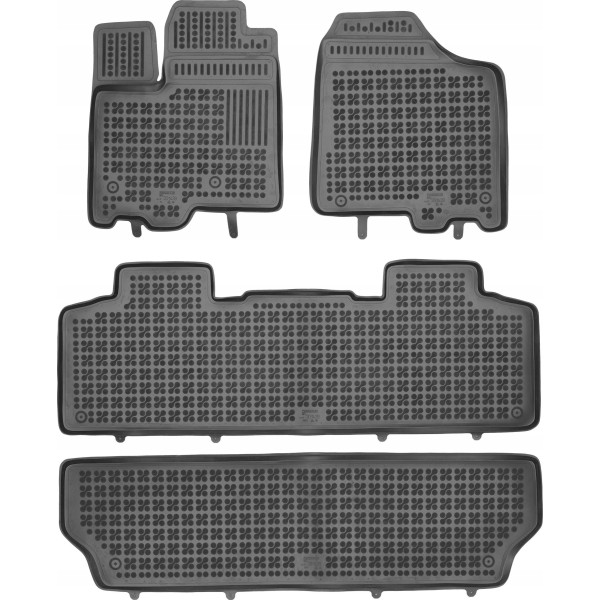 Rubber mats Toyota Sienna 7 places from 2010
