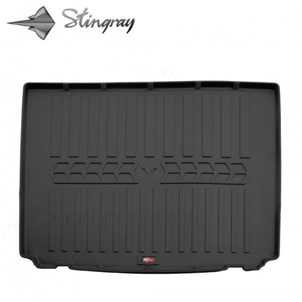 Rubber 3D trunk mat PEUGEOT 407 2004-2011 (sedan) / 6016071 / higher edges