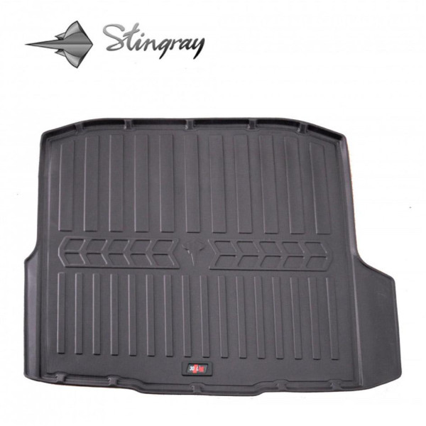 Rubber 3D trunk mat SKODA Octavia III A7 2013-2020 (Universal with niches) / 6020151 / higher edges