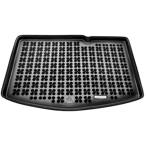 Rubber trunk mat Toyota Yaris III 2011-2019 (bottom part / with a thin spare wheel)
