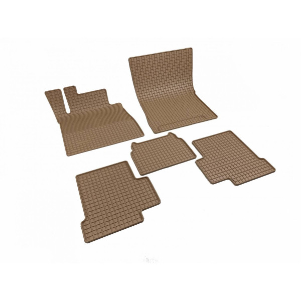 Rubber mats MB W463 G-Class SHORT 1990-2018 5 pcs / 212277B / beige