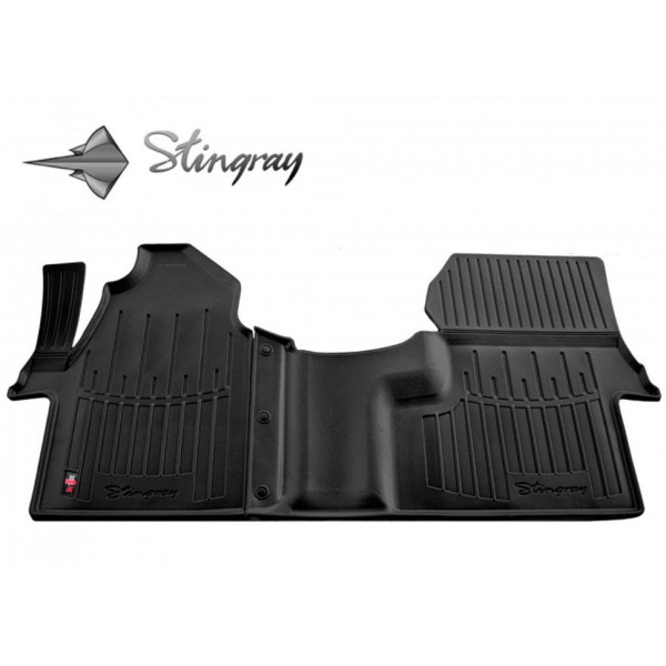 Rubber 3D mats VOLKSWAGEN Crafter 2006-2016 (1+2), 2 pcs / black / 5012042 / higher edges