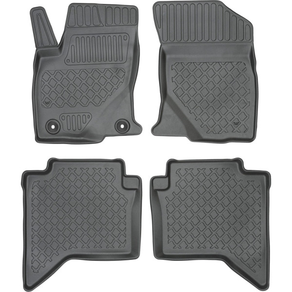 Rubber mats Toyota Hilux 4 doors from 2015