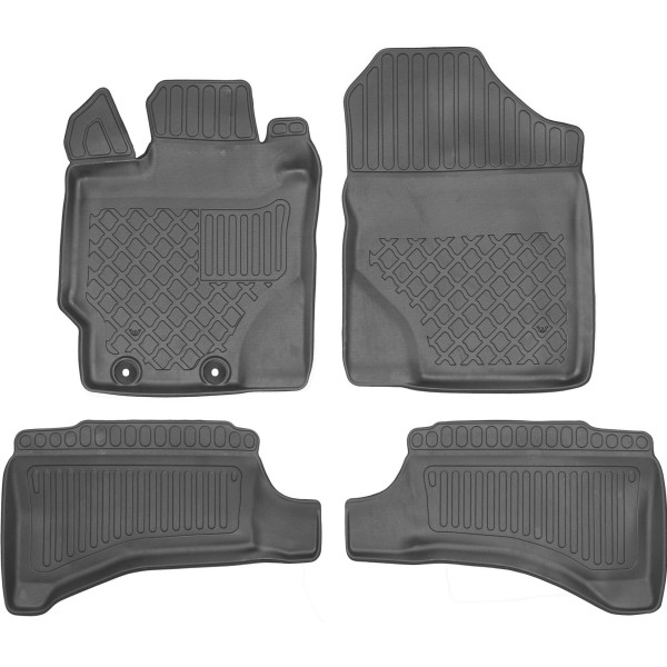 Rubber mats Toyota Yaris III Hatchback Hybrid 2011-2020 (3/5 doors)