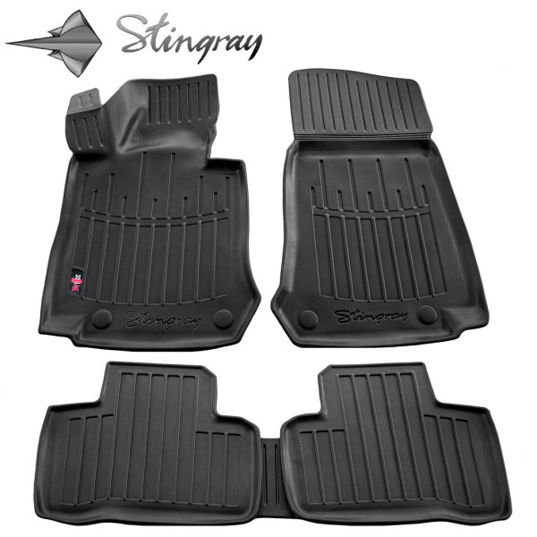 Rubber 3D mats MERCEDES BENZ X253 GLC from 2015 5 pcs / black / 5012065 / higher edges