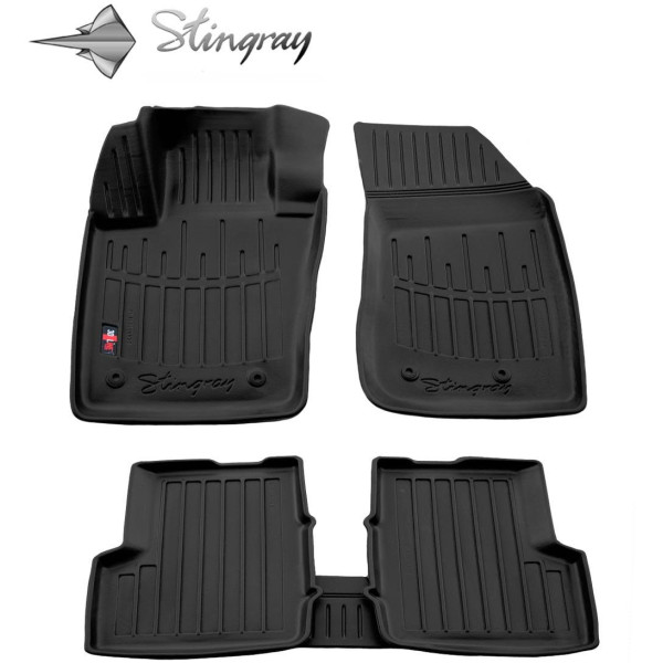 Rubber 3D mats JEEP Renegade from 2014 5 pcs / black / 5046035 / higher edges