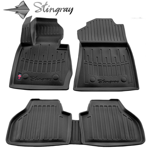 Rubber 3D mats BMW X4 F26 2014-2018, 5 pcs / black / 5027055 / higher edges