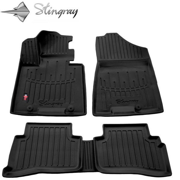 Rubber 3D mats KIA Sportage QL 2015-2021, 5 pcs / black / 5009015 / higher edges