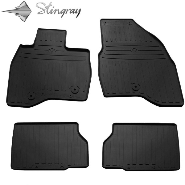 Rubber mats FORD Explorer V U502 2010-2019, 4 pcs / 1007344