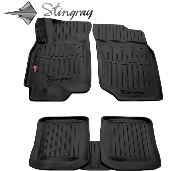 Rubber 3D mats MITSUBISHI Lancer IX 2003-2009, 5 pcs / black / 5013055 / higher edges