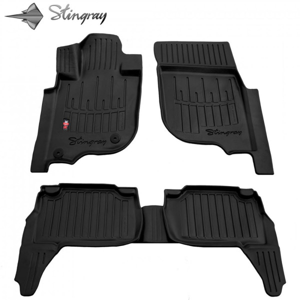 Rubber 3D mats MITSUBISHI from 2015 5 pcs / black / 5013025 / higher edges