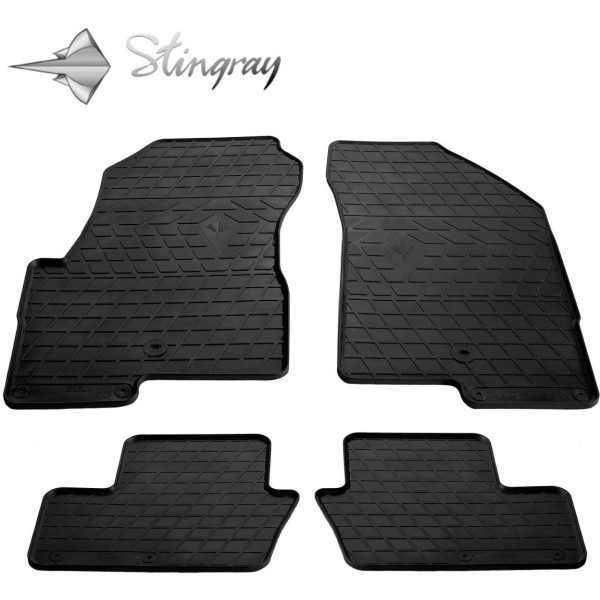 Rubber mats JEEP Compass 2006-2016, 4 pcs / 1046044