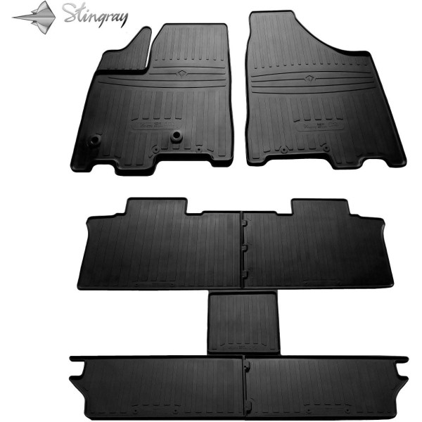 Rubber mats TOYOTA Sienna III (6 places) from 2010 7 pcs (3 eilės) / 1022527