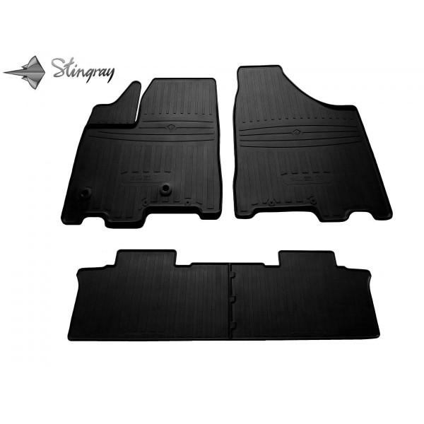 Rubber mats TOYOTA Sienna III (7 places) from 2010 4 pcs (1-2 eilės) / 1022524