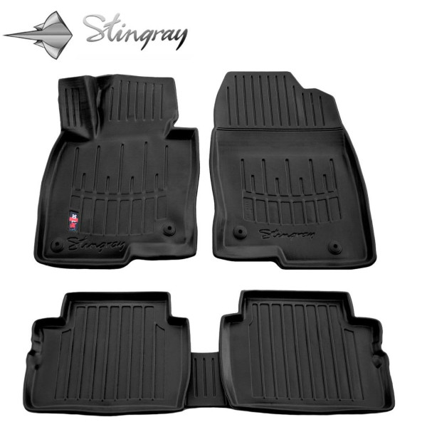 Rubber 3D mats MAZDA CX-5 KF from 2017 5 pcs / black / 5011035 / higher edges