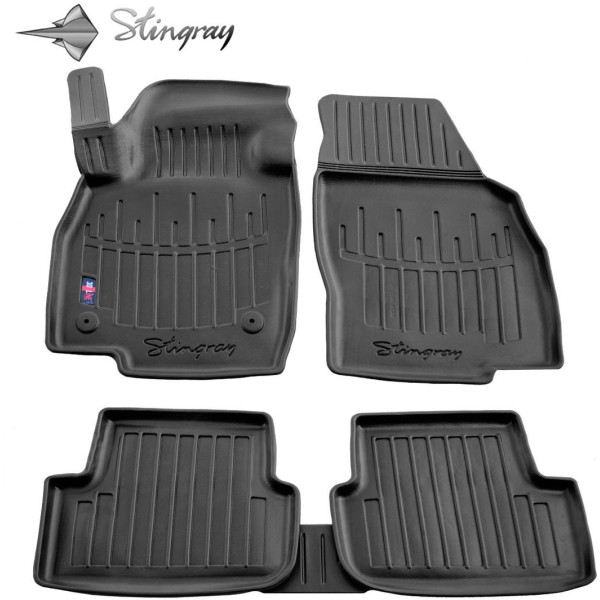 Rubber 3D mats SEAT Ibiza V from 2017 5 pcs / black / 5024135 / higher edges