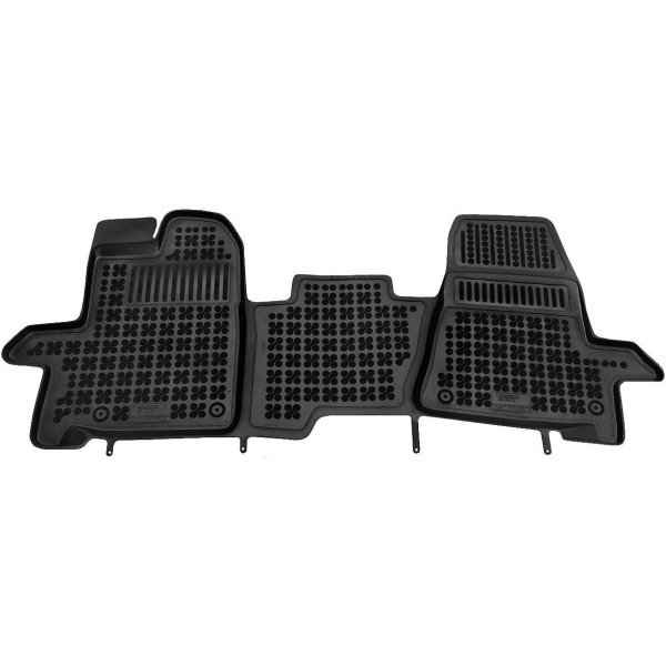 Rubber mats Ford Tourneo Custom 3 places 2013-2018