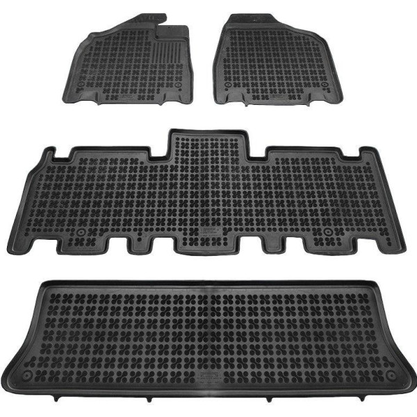 Rubber mats Kia Carnival II 2005-2014 (7 places)