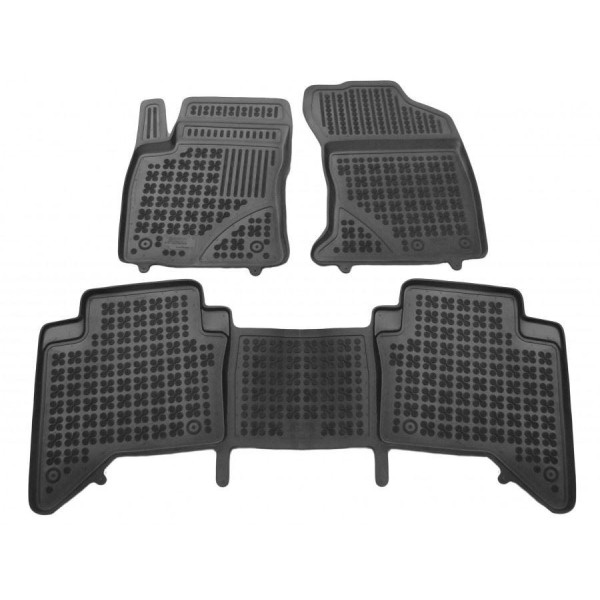 Rubber mats Toyota Hilux 4 doors from 2015