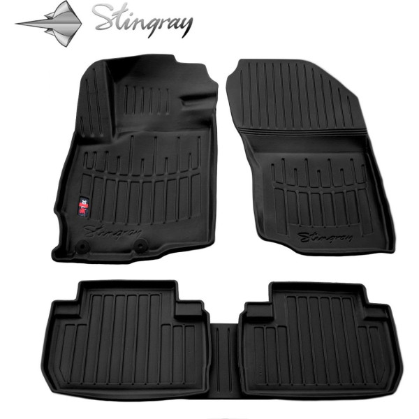 Rubber 3D mats MITSUBISHI Eclipse Cross from 2018 5 pcs / black / 5013015 / higher edges