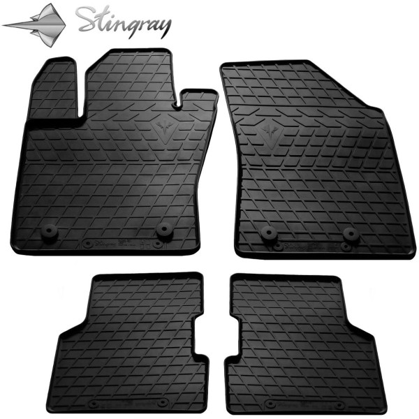 Rubber mats JEEP Compass from 2016 4 pcs / 1046134