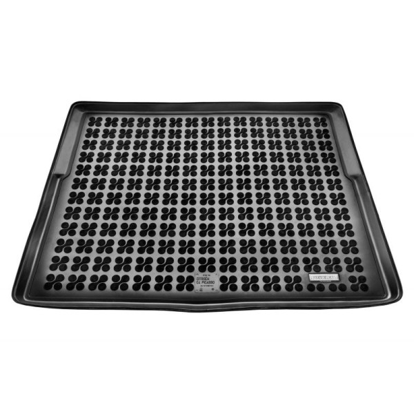 Rubber trunk mat Citroen C4 Picasso 2013-2018 (version with non-standard spare wheel)