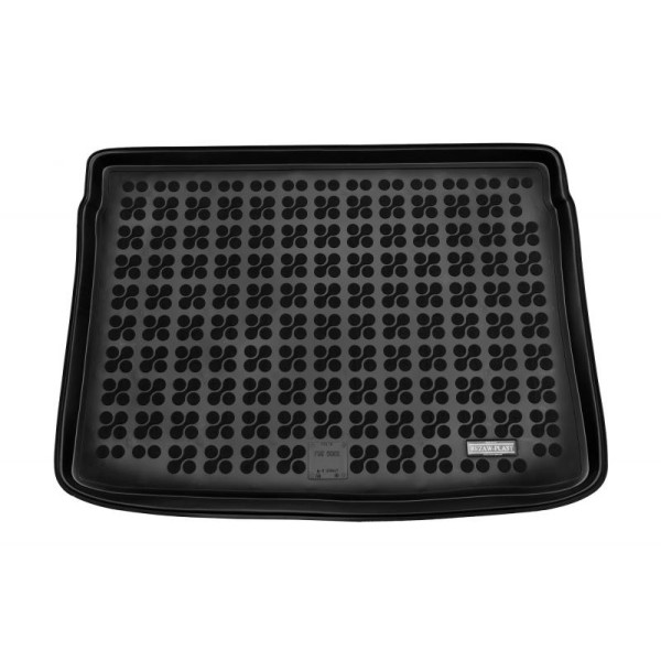 Rubber trunk mat Fiat 500X from 2014 (version with standard spare wheel)