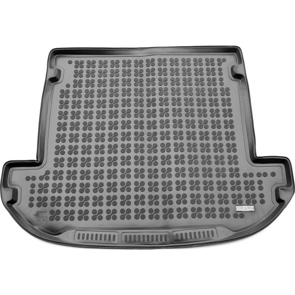 Rubber trunk mat Hyundai Santa Fe IV 2018-2020 (7 places / with the third row of seats folded)