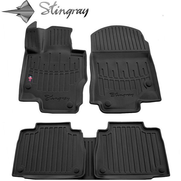 Rubber 3D mats MERCEDES BENZ W167 GLE from 2018 5 pcs / black / 5012025 / higher edges