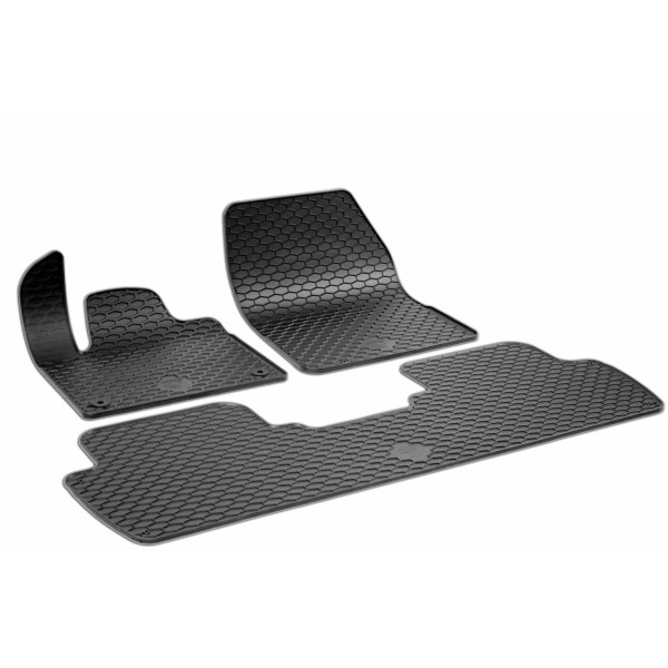 Rubber mats PEUGEOT 5008 from 2017 3 pcs / 222349 / black