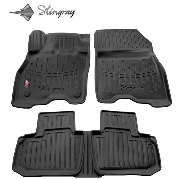 Rubber 3D mats NISSAN Leaf ZE1 from 2017 5 pcs / black / 5014085 / higher edges