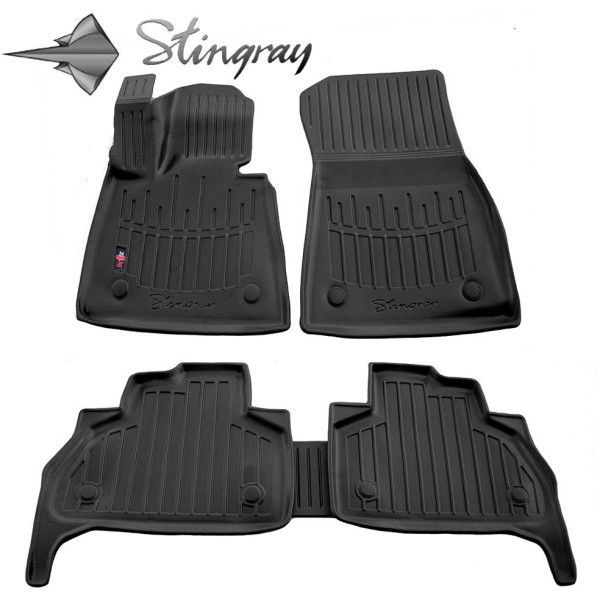 Rubber 3D mats BMW X5 G05 from 2018 5 pcs / black / 5027045 / higher edges