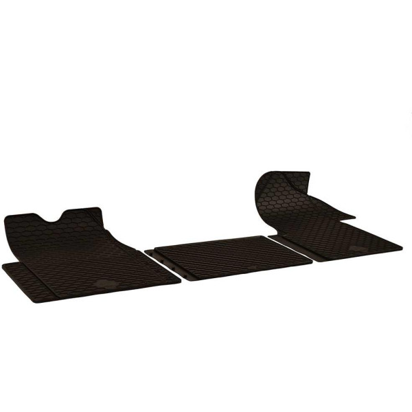 Rubber mats NISSAN NV400 from 2011, 3 pcs / 217174 / black