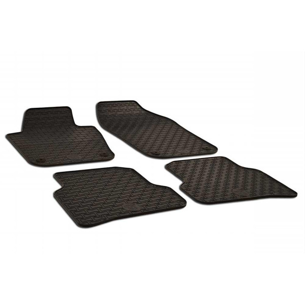 Rubber mats SEAT Ibiza 2008-2015 4 pcs / 216294 / black